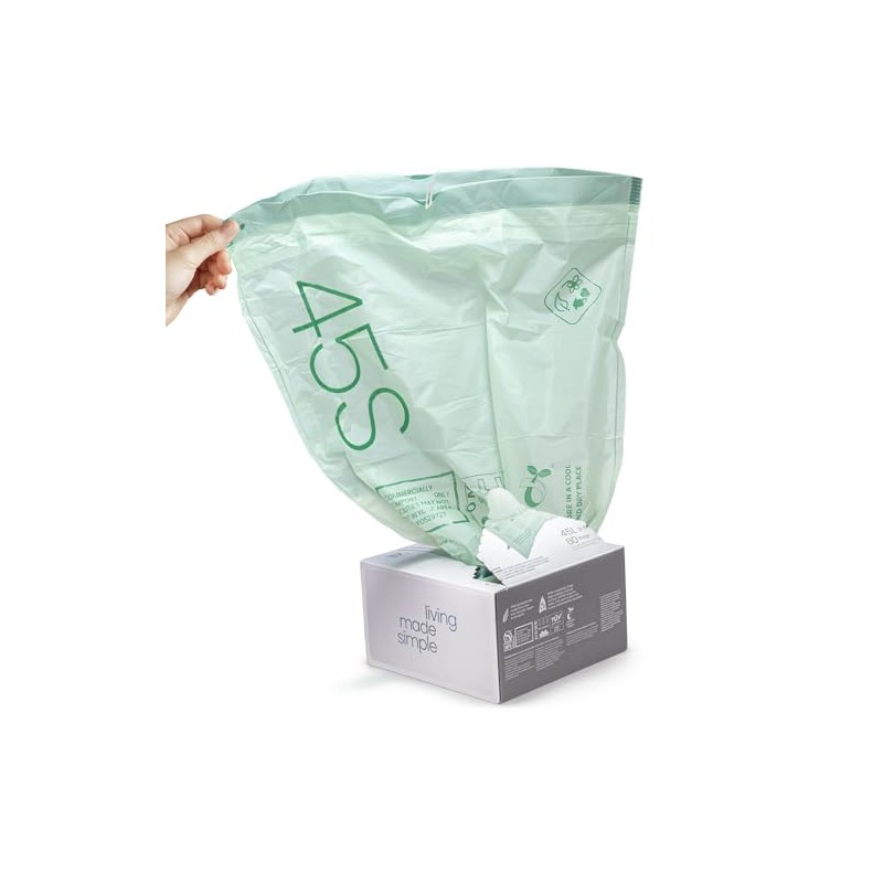 Home Zone Living 13 Gallon Compost Kitchen Trash Bags with