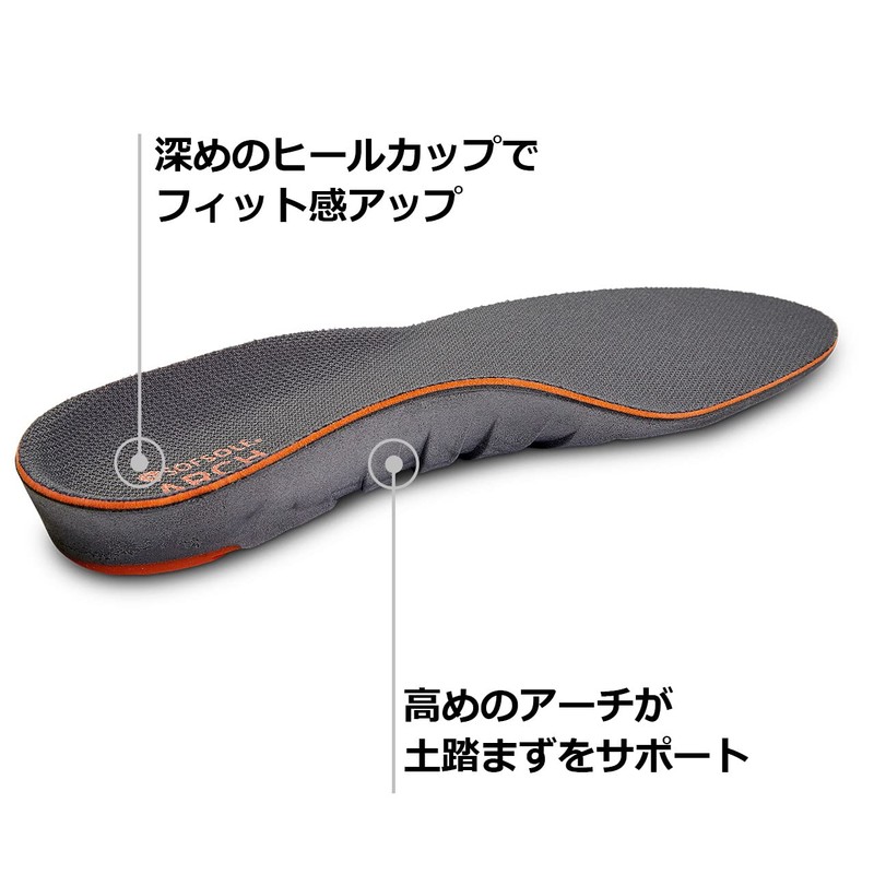 [Sofsole] Arch (Shock Absorption, Arch Support), Arch Gray, M 9.6