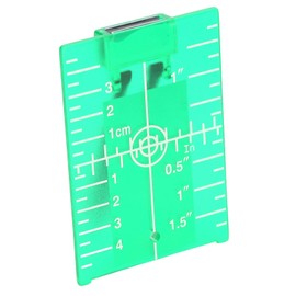 Tarjeta de Objetivo Láser ABS Objetivo Láser Placa de Tarjeta de Objetivo de Piso Magnético con Soporte Escala Métrica en Pulgadas 105 X 75 Mm,...    