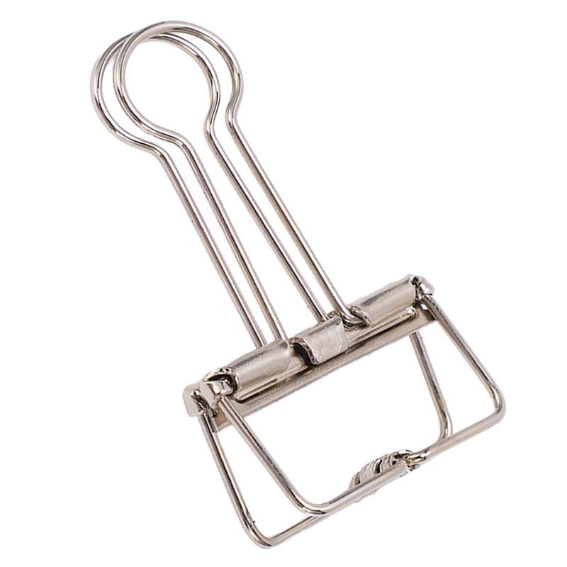 50Pcs Metal Hollow Binder Clips Multipurpose Durable Paper Clamps for