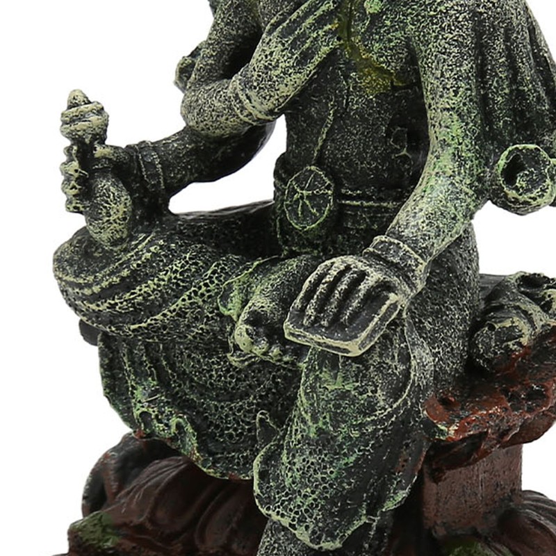 Aquarium Buddha Statue Decoration Resin Aquascaping Fish Tank Meditating Buddha