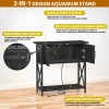 SEGAWE 29Gal Metal Frame Aquarium Stand Fish Tank Turtle Tank