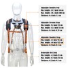 Construction suspenders for carpenter, men for framing Leather tool belt