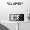 Mirror LED Alarm Clock Two Sets of Alarm Rechargeable Voice