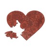 Wooden Heart Puzzle Valentines Day Heart Shape Puzzles Romantic Love