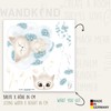 WANDKIND V375 Cuddly Cat Wall Sticker for Children's Room Hand-Drawn