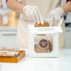 BLSUREFYX 2000pcs Contains Nuts Stickers 1in Nut Allergen Warning Brown