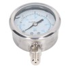 Pressure Gauge Stainless Steel Vibration Resistant Oil Manometer 1/4in NPT