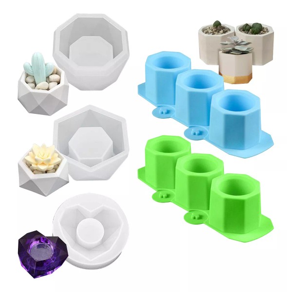 AOKUN 5pz Moldes Para Jardineras Pequeñas Moldes Para Plantas