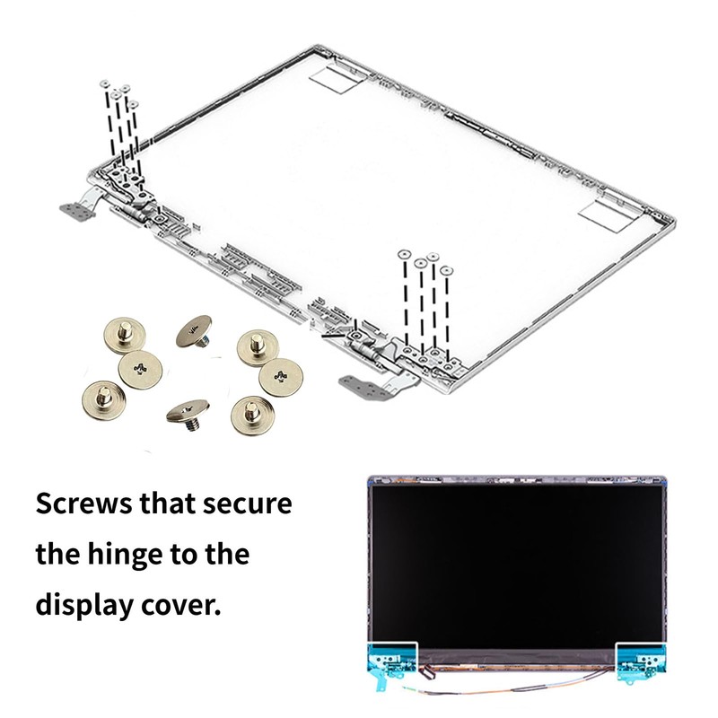 8pcs Laptop Hinge Screws with Phillips Screwdriver for HP,for Acer,