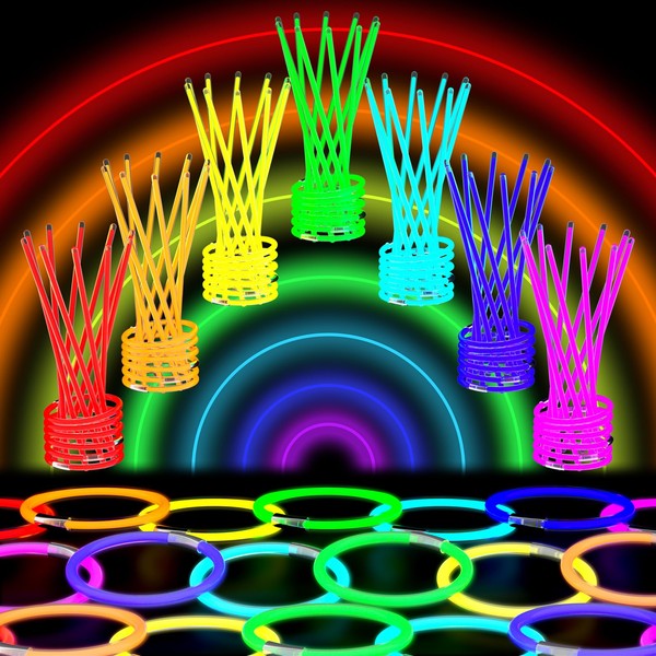 Relota Glow Sticks, Pack of 120 Glow Sticks Glow Sticks