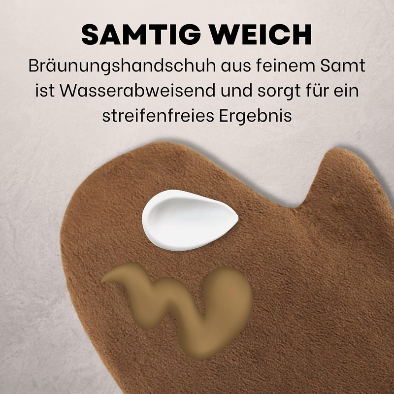 Tanning Aid for Self-Browning, Double Sided Super Soft Velvet Applicator