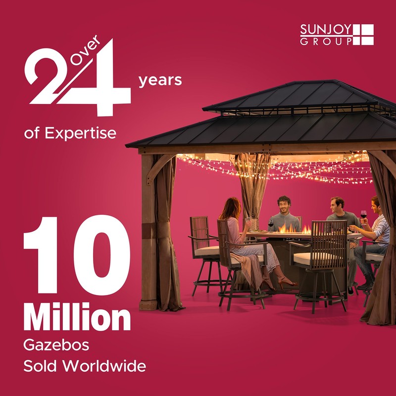 Sunjoy Netting for 11x13 Belcourt Gazebo, Beige