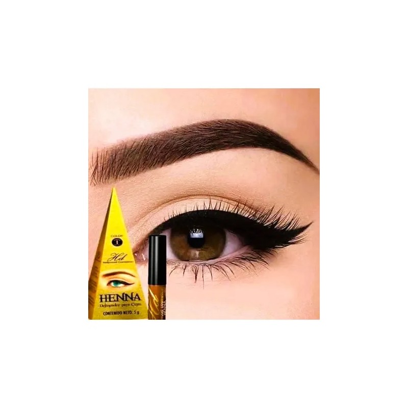 Delineador Polvo Para Cejas Henna Natural Semipermanente Hd