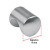 Hermex PER-031, Perilla estilo Cilindro, niquel satinado