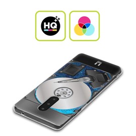 Head Case Designs Blau Hard Disk Drives Soft Gel Handyhülle Hülle kompatibel mit Vivo X50e 5G