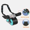 Homavit Ab Roller, Abdominal Roller with Padded Knee Mat, for