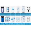 Geekpure 10-Inch Whole House Clear Water Filter Housing with Wrench