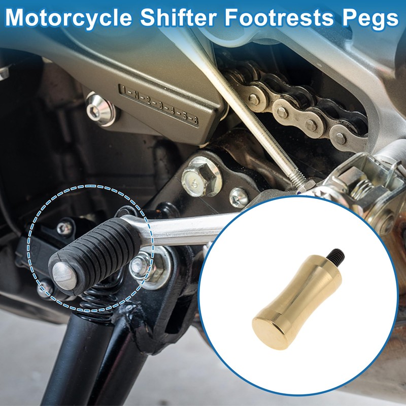 REPAIROCK Brass Motorcycle Shifter Footrests Pegs for HARLEY-DAVIDSON 883R Cylinder
