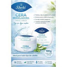 Cera Modeladora Para El Cabello 100g Shelo Nabel