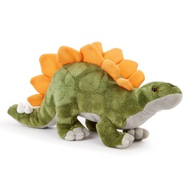 Zappi Co Plush Children's Stuffed Soft Cuddly Plush Toy-Part of Safari Animals Collection, Perfect for Kids (33cm Depth)(Stegosaurus Dinosaur)