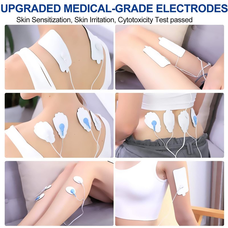 TENS/EMS Unit Replacement Pads NURSAL 20 Pack 3.5mm Snap Electrode