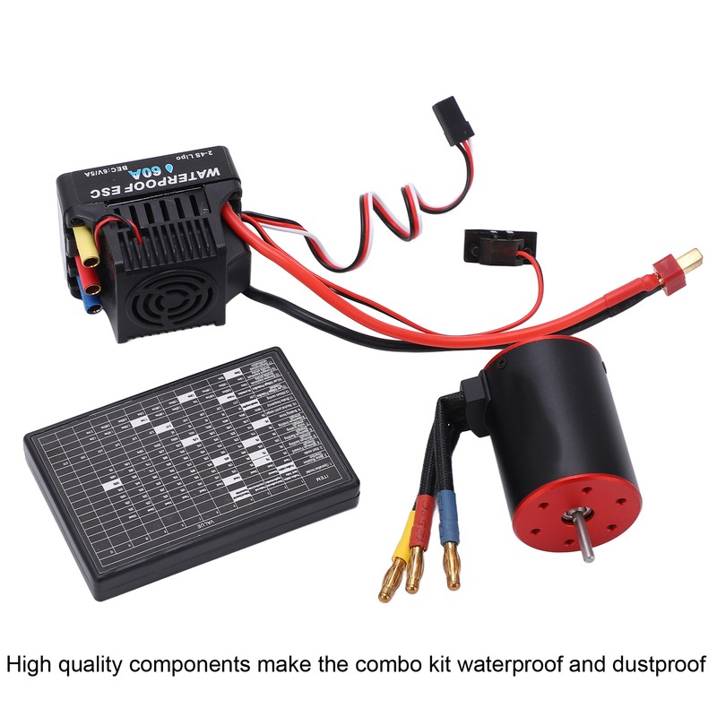 RC Brushless 60A ESC Combo Kit with 3650 4300KV Motor