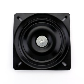 Fasmov 7" Heavy Duty Bar Stool Swivel Replacement Seat Swivel Base Bar Stool Swivel Plate, Black