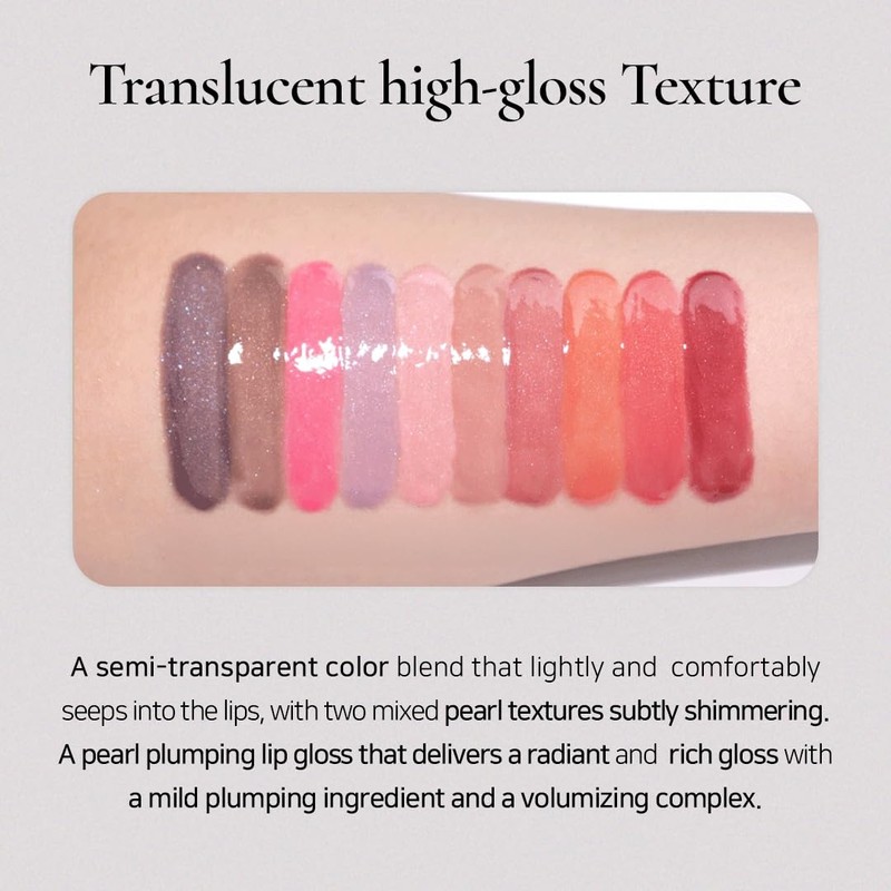 【Dinto Official】[Peter & Wendy Collection] Pearl-Kissed Plumping Lip Gloss 130