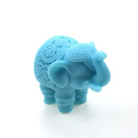 OREN 3D Elephant Silicone Mold, Elephant Fondant Mold 3D Elephant Modeling Mold for Chocolate, Candy, Jello, Candle, Soap (Pink), 3D Elephant Silicone Mold02