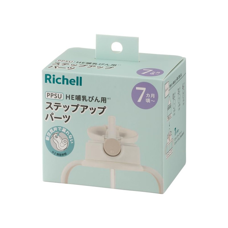 Richell Step-Up Parts for Hanaemi Baby Bottle (PPSU) 7 Months