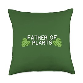Father Of Plants Monstera Deliciosa Plant Throw Pillow