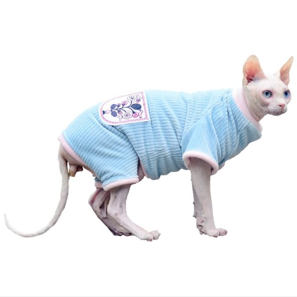 RayMinsino Pet Clothes Cat Sphinx Hairless High Elastic Four Legged