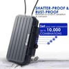Portable Lock Box, 4-Digit Combination Safe Boxes with Detachable Cable,