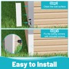 Chiligent Aluminum Siding Corners, 15.8" x 3.4" Siding Corner Protectors,