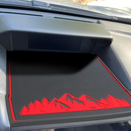 MOCHENT Dashboard Mats for Subaru Crosstrek Accessories 2023 2022 2021 2020 2019 2018 Subaru Forester 2019-2024 and Subaru Impreza 2018-2023, Interior Non-Slip Dash Mat Pad Liner (Red)