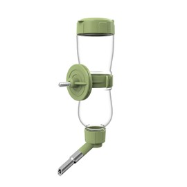 Bird Bath, Automatic Water Dispenser for Cage, Hanging Water Bottle for Parakeets, Canaries, Cockatiels, Finches, Budgies (Green, 240ml)