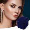 VOCOSTE Luxury Engagement Disposal Ring Box Decorative Box Suede Blue