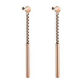 Liebeskind Berlin Women's Drop Earrings Stainless Steel, Stainless Steel, Rose Gold
