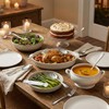 12 Pcs Silver Serving Utensils Set - Stainless Steel Large