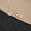 MOLIDAY Conjunto de collar y pendientes de tuerca con diseño