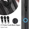 wimony 57 Pcs Metal Zipper Replacement Repair Kit,Universal Zipper Pulls