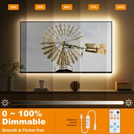PAUTIX COB LED Strip Light 16.4ft/5m 2400LEDs Warm White 3000K,CRI93+ Super Bright High Lumen,Dimmable 24V Flexible LED Tape Light with RF Remote,24V 48W Power Supply,for Home&Office DIY Lighting