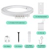 Curved Ceiling Curtain Track Bendable Mount for Curtain Rail Bunk