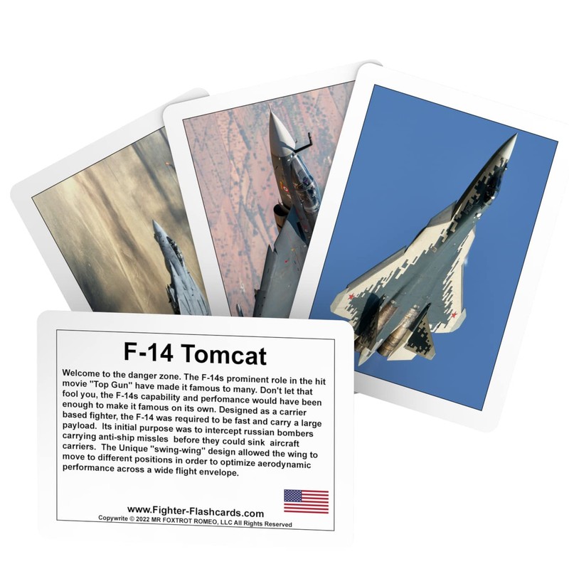 Fighter Jet Flash Cards -Educational Airplane Flash Cards for Pilots,