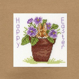 Bothy Threads Cross Stitch Kit - Greeing Card - Easter Bunny