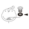 SANEI PP42-140 Double Gasket for Drain Plugs, For Pipe Diameter