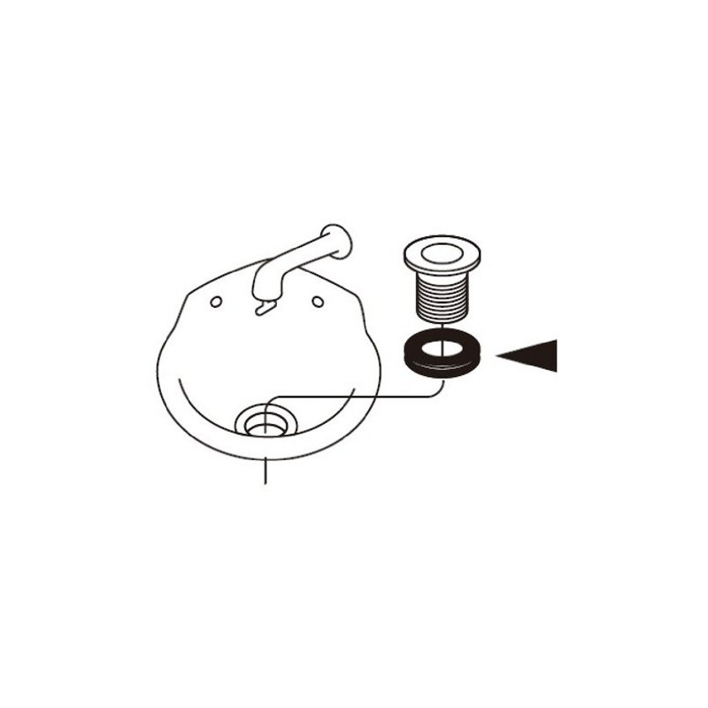SANEI PP42-140 Double Gasket for Drain Plugs, For Pipe Diameter
