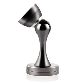 KOLAKO Magnetic Door Stop, Wall Floor Mount Door Stopper Magnetic, Heavy Duty Magnet RV Modern Door Soft Catch Holder, Brushed Stainless Steel, Magntic Doorstop, Keep Door Open, Gray