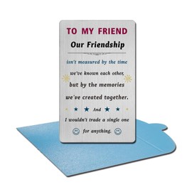 EE&YU Best Friend Card for Women - My Friend Birthday Gifts for Boys Girls, Friendship Present for Christmas